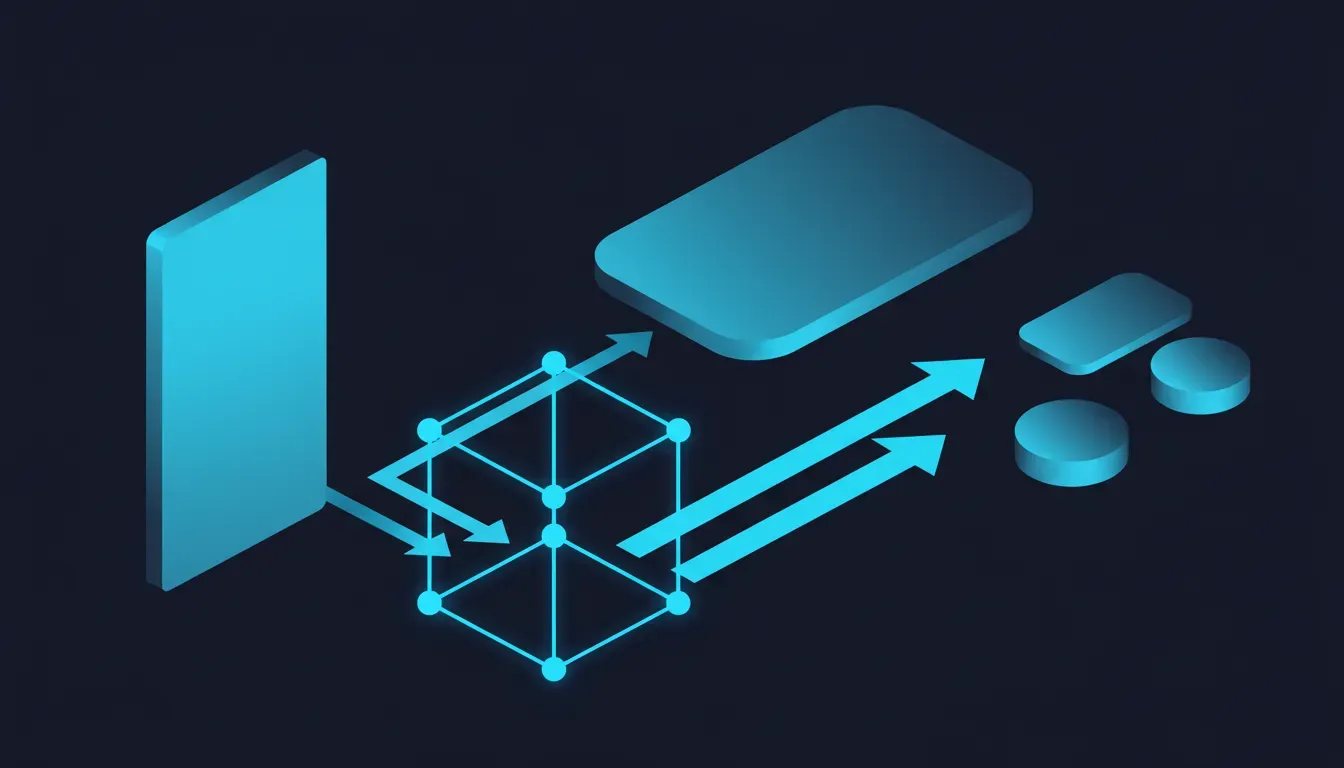 The two outputs a browser builds from the same markup. On one path the visual rendering, which is what a person looks at and what nothing automated consumes. On the other the accessibility tree, a reduced structural model carrying the role, the name and the state of each element. The screen reader and the AI agent both draw from that second path. An element that never reaches the tree is absent from it entirely, and no amount of model capability recovers something the page did not expose.