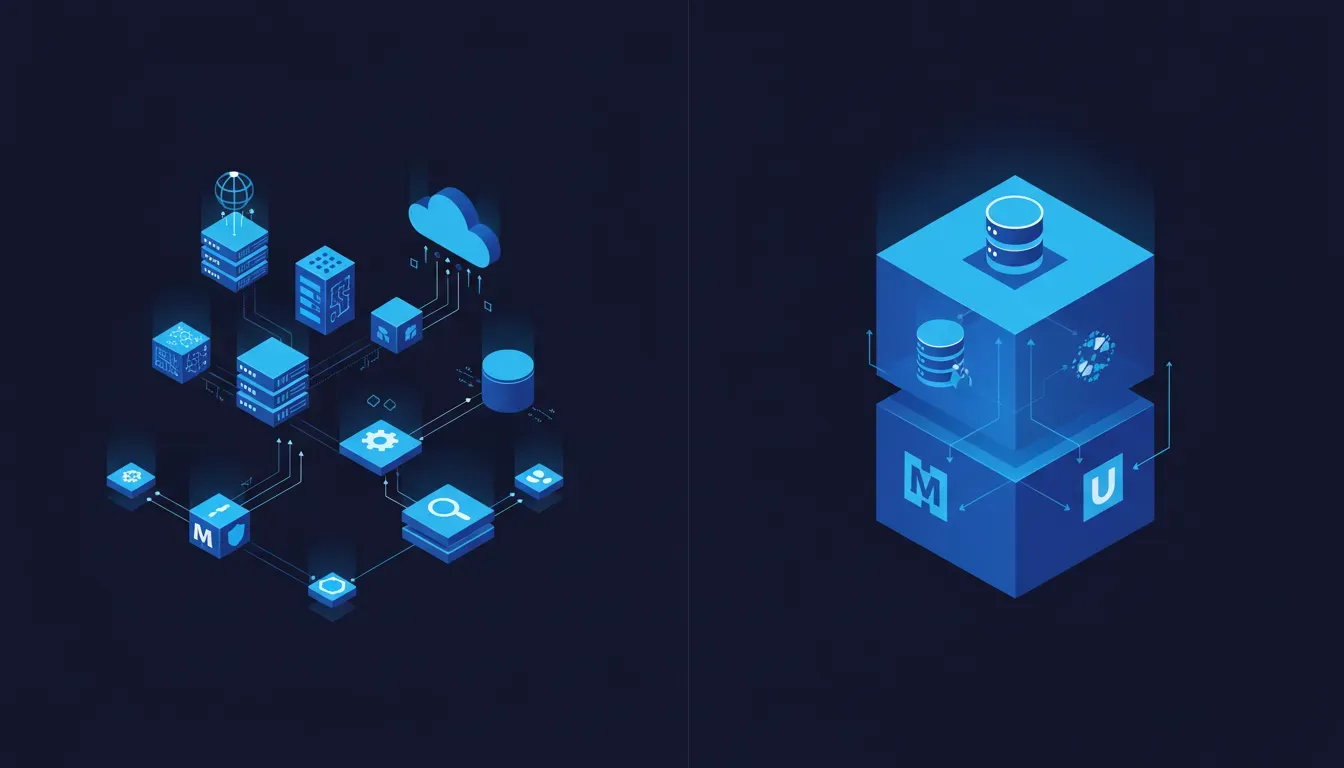 Two roads: a bespoke stack you own vs. a platform you rent.