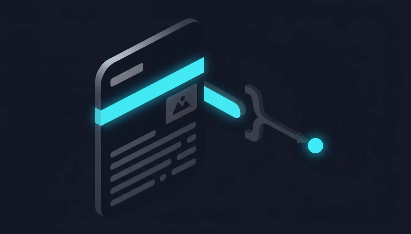What the robot keeps from your page on the fast path: the title and one short block of text anchored on the heading, taken from whatever is physically nearest it — which is why what sits between the H1 and the first sentence is the whole editing job.